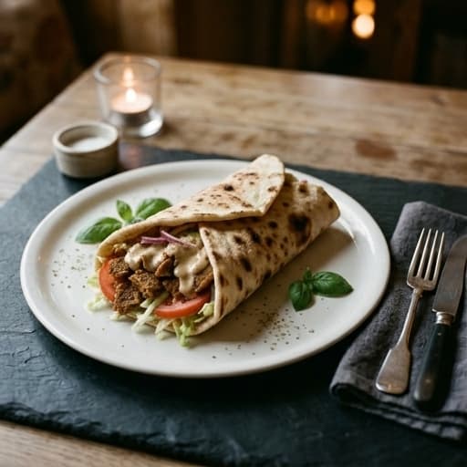 Vegansk Kebabrulle