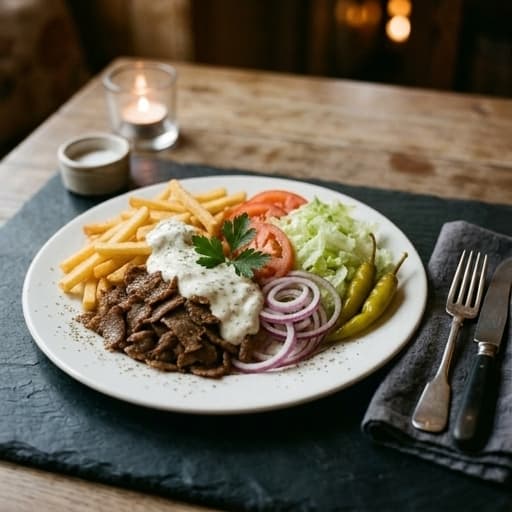 Kebabtallrik Med Pommes